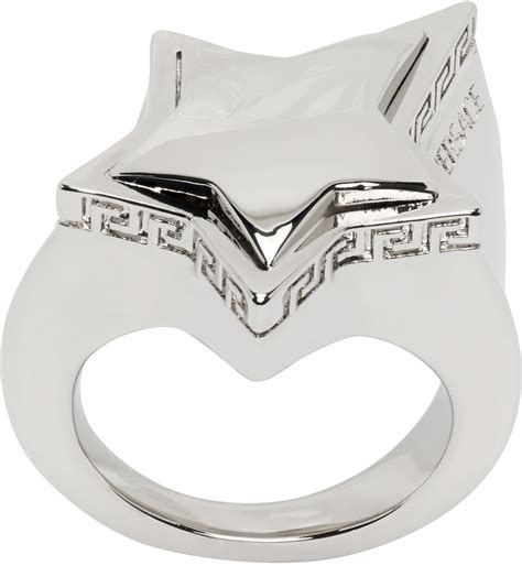 versace silber ring herren|vintage Versace ring.